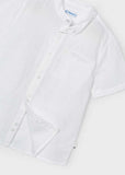 Camisa m/c cuello mao lino