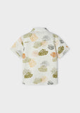 Camisa m/c resort estampada