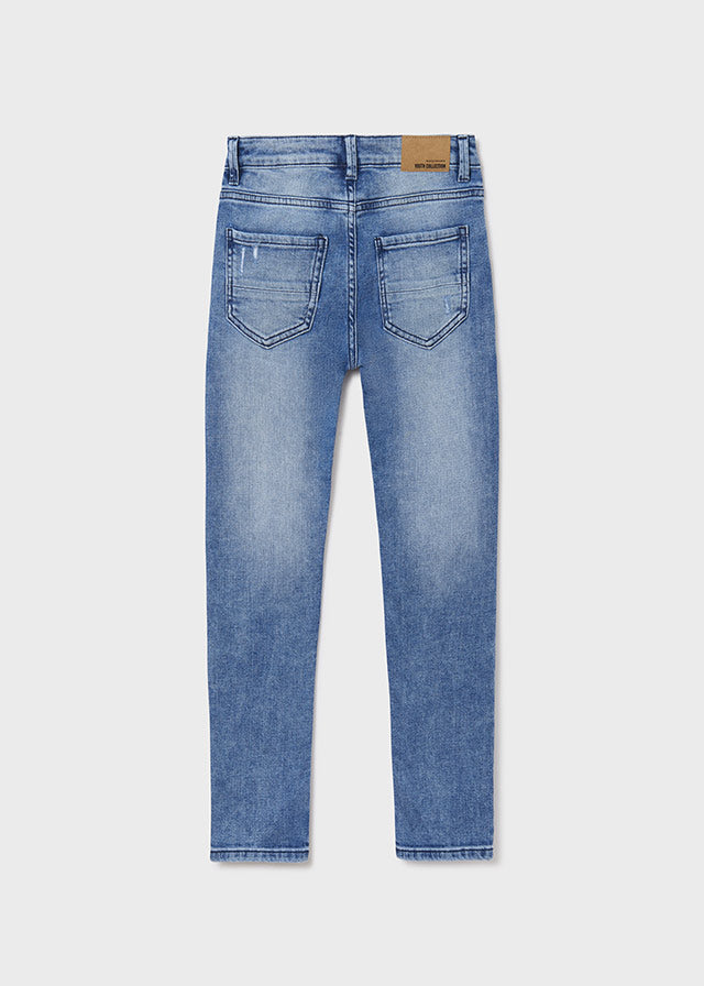 Pantalon denim rotos straight